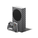 Textured Black Carbon Fiber - Full Body Skin Decal Wrap Kit for Xbox Consoles & Controllers