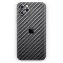 Textured Black Carbon Fiber - Protective Skin Wrap & Decal – Compatible with iPhone SE to iPhone 17 Pro Max (All Models)