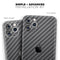 Textured Black Carbon Fiber // Skin-Kit compatible with the Apple iPhone 14, 13, 12, 12 Pro Max, 12 Mini, 11 Pro, SE, X/XS + (All iPhones Available)