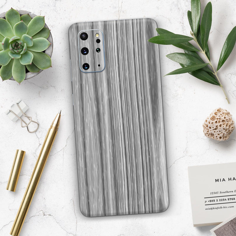 Textured Gray Dyed Surface - Skin-Kit for the Samsung Galaxy S-Series S20, S20 Plus, S20 Ultra , S10 & others (All Galaxy Devices Available)