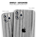 Textured Gray Dyed Surface - Protective Skin Wrap & Decal – Compatible with iPhone SE to iPhone 17 Pro Max (All Models)