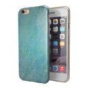 Textured Teal Surface iPhone 6/6s or 6/6s Plus 2-Piece Hybrid INK-Fuzed Case