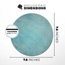 Textured Teal Surface// WaterProof Rubber Foam Backed Anti-Slip Mouse Pad for Home Work Office or Gaming Computer Desk