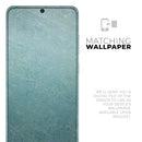 Textured Teal Surface - Premium Vinyl Skin Decal for Samsung Galaxy S25 Ultra, S24, S23, S22 & All Galaxy S Models