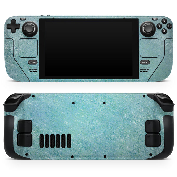 Textured Teal Surface // Full Body Skin Decal Wrap Kit for the Steam Deck handheld gaming computer