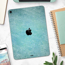 Textured Teal Surface - Full Body Skin Decal for the Apple iPad Pro 12.9", 11", 10.5", 9.7", Air or Mini (All Models Available)