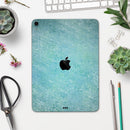 Textured Teal Surface - Full Body Skin Decal for the Apple iPad Pro 12.9", 11", 10.5", 9.7", Air or Mini (All Models Available)