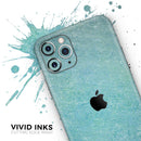 Textured Teal Surface - Protective Skin Wrap & Decal – Compatible with iPhone SE to iPhone 17 Pro Max (All Models)