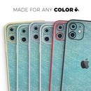 Textured Teal Surface - Protective Skin Wrap & Decal – Compatible with iPhone SE to iPhone 17 Pro Max (All Models)