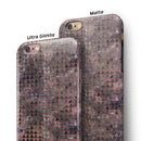 Textured Triangle Pattern iPhone 6/6s or 6/6s Plus 2-Piece Hybrid INK-Fuzed Case