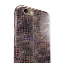 Textured Triangle Pattern iPhone 6/6s or 6/6s Plus 2-Piece Hybrid INK-Fuzed Case
