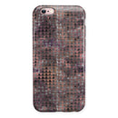 Textured Triangle Pattern iPhone 6/6s or 6/6s Plus 2-Piece Hybrid INK-Fuzed Case