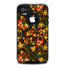 The Colorful Floral Pattern with Strawberries Skin for the iPhone 4-4s OtterBox Commuter Case