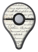 The 18th Century Script Pattern Pokémon GO Plus Vinyl Protective Decal Skin Kit