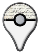 The 18th Century Script Pattern Pokémon GO Plus Vinyl Protective Decal Skin Kit