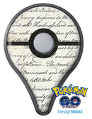 The 18th Century Script Pattern Pokémon GO Plus Vinyl Protective Decal Skin Kit