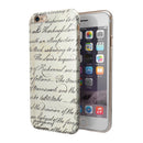 The 18th Century Script Pattern iPhone 6/6s or 6/6s Plus 2-Piece Hybrid INK-Fuzed Case