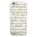 The 18th Century Script Pattern iPhone 6/6s or 6/6s Plus 2-Piece Hybrid INK-Fuzed Case