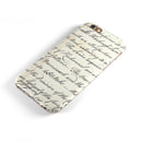 The 18th Century Script Pattern iPhone 6/6s or 6/6s Plus 2-Piece Hybrid INK-Fuzed Case