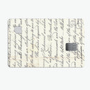 The 18th Century Script Pattern - Premium Protective Decal Skin-Kit for the Apple Credit Card