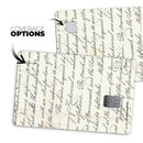 The 18th Century Script Pattern - Premium Protective Decal Skin-Kit for the Apple Credit Card