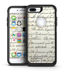 The 18th Century Script Pattern - iPhone 7 or 7 Plus Commuter Case Skin Kit