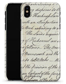 The 18th Century Script Pattern - iPhone X Clipit Case