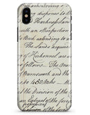 The 18th Century Script Pattern - iPhone X Clipit Case