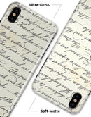 The 18th Century Script Pattern - iPhone X Clipit Case