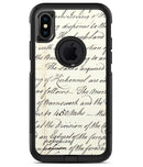 The 18th Century Script Pattern - iPhone X OtterBox Case & Skin Kits