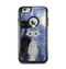 The Abstract Black & White Cats Apple iPhone 6 Plus Otterbox Commuter Case Skin Set