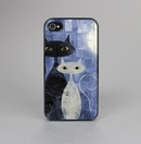 The Abstract Black & White Cats Skin-Sert for the Apple iPhone 4-4s Skin-Sert Case