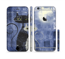 The Abstract Black & White Cats Sectioned Skin Series for the Apple iPhone 6s Plus
