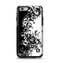 The Abstract Black & White Swirls Apple iPhone 6 Otterbox Symmetry Case Skin Set