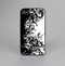 The Abstract Black & White Swirls Skin-Sert for the Apple iPhone 4-4s Skin-Sert Case