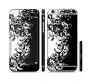 The Abstract Black & White Swirls Sectioned Skin Series for the Apple iPhone 6s Plus