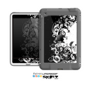 The Abstract Black & White Swirls Skin for the Apple iPad Mini LifeProof Case
