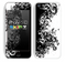 The Abstract Black & White Swirls Skin for the Apple iPhone 5c