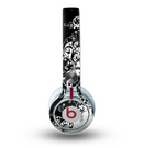 The Abstract Black & White Swirls Skin for the Beats by Dre Mixr Headphones