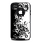 The Abstract Black & White Swirls Skin for the iPhone 4-4s OtterBox Commuter Case