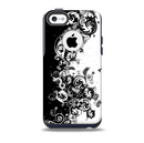 The Abstract Black & White Swirls Skin for the iPhone 5c OtterBox Commuter Case
