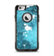 The Abstract Bleu Paint Splatter Apple iPhone 6 Otterbox Commuter Case Skin Set