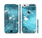 The Abstract Bleu Paint Splatter Sectioned Skin Series for the Apple iPhone 6