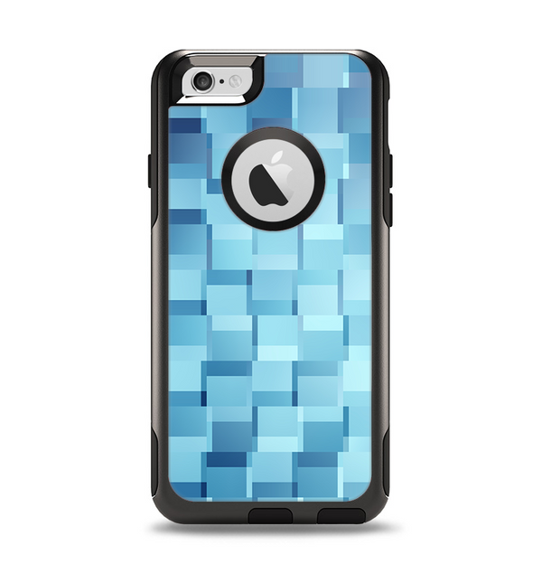 The Abstract Blue Cubed Apple iPhone 6 Otterbox Commuter Case Skin Set