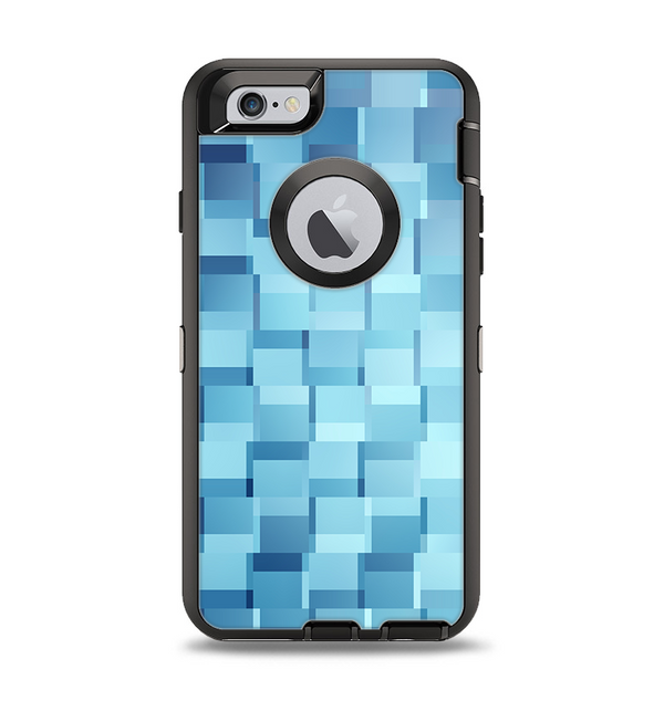 The Abstract Blue Cubed Apple iPhone 6 Otterbox Defender Case Skin Set