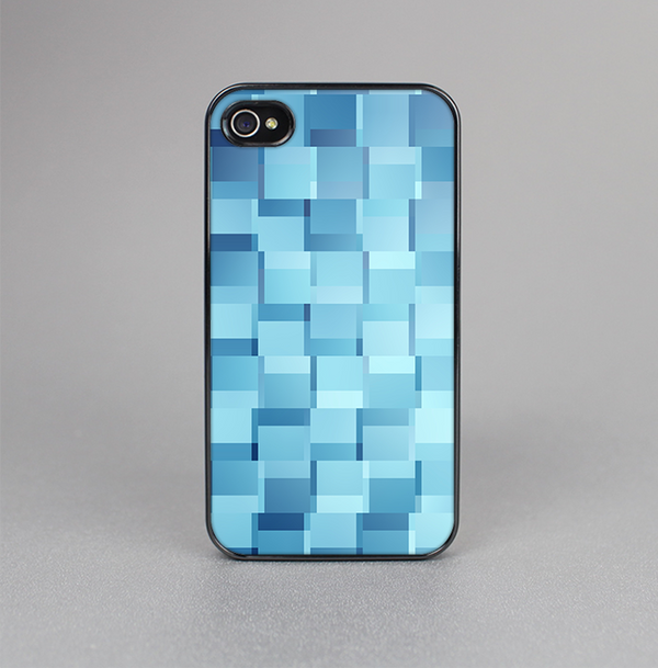 The Abstract Blue Cubed Skin-Sert for the Apple iPhone 4-4s Skin-Sert Case