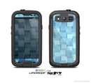 The Abstract Blue Cubed Skin For The Samsung Galaxy S3 LifeProof Case