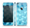The Abstract Blue Cubed Skin Set for the Apple iPhone 5