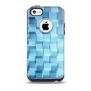 The Abstract Blue Cubed Skin for the iPhone 5c OtterBox Commuter Case