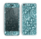 The Abstract Blue Feather Paisley Skin for the Apple iPhone 5c